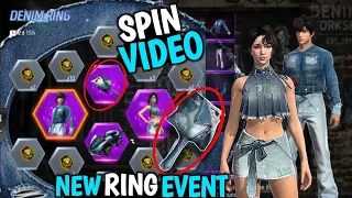 DENIM RING SPIN VIDEO FREE FIRE| DENIM EVENT NEIN KITNA DIAMOND LAGENGE FREE FIRE| NEW RING EVENT FF