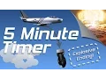 5 min exploding countdown timer with Jet Plane