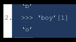 python String accessing an individual character with index