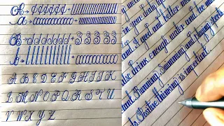 Basic strokes of uppercase and small letters || Best technique for handwriting improvement ||
