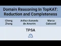 TPSA 25 Domain Reasoning In TopKAT Reduction and Completeness