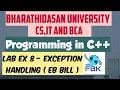 Lab exercise 8 - Exception Handling