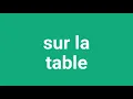 How To Pronounce Sur La Table In American Accent