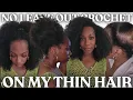 NEW Crochet Braids on Thin Hair PCOS Hair Loss 1 HOUR Install Beginner Friendly Hot Braids