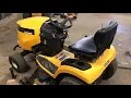 How to remove mower deck on a Cub Cadet XT1 Lawn Tractor