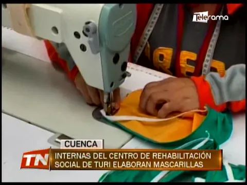 Internas del centro de rehabilitación social de Turi elaboran mascarillas