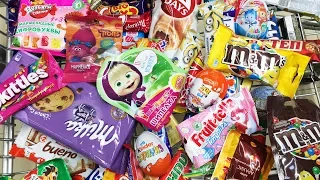 A Lot Of Candy ASMR АСМР Расслабляющее видео много конфет киндеры и сладости 