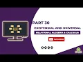 Existential And Universal Quantifiers in relational calculus Part