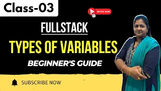 Java FullStack Class 03 Types Of Variables Beginner s Guide 91 8978345335