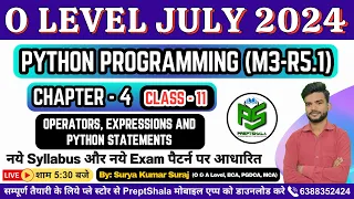 Day-11 Python Programming M1-R5 1 O Level Python Programming M1-R5 For O Level PreptShala