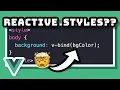 We can use REACTIVE VARIABLES in Vue CSS