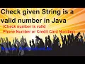 Check given String is a valid number in Java
