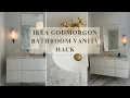 IKEA BATHROOM VANITY HACK HOW TO GUIDE AND BATHROOM TOUR