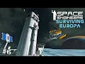 Space Engineers Surviving Europa Making A Simple Elevator For The Drone Control Tower EP6