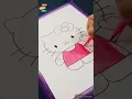 Colouring hello kitty ll Satisfying ll DIY art craft