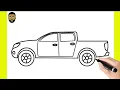 Como desenhar uma caminhonete - Wie zeichnet man einen Pickup