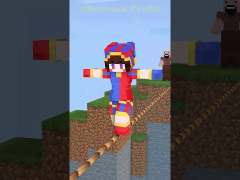 Monster School Cross the Rope Challenge #fypシ #shorts #trending #animation