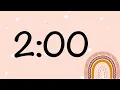 2 Minute Boho Rainbow Timer Silent
