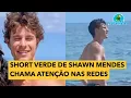 Lagu Shawn Mendes volta à Salvador e o short verde chama atenção