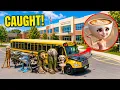 I snuck on Ballerina Cappuccina s School Bus Italian Brainrot School