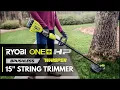 RYOBI 18V ONE HP Brushless WHISPER SERIES 15 String Trimmer