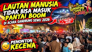 Lautan manusia tidak bisa masuk pantai boom di acara gandrung sewu 2026