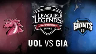 UOL vs. GIA  - Week 1 Game 3 | EU LCS Spring Split |  Unicorns of Love  vs. Giants Gaming (2018)