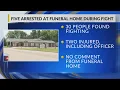 30 people fighting at Green Bay funeral home five arrested one officer injured