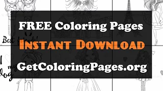 Cute girl coloring pages to print
