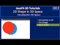 2D Shape in 3D Explore Z Depth Java FX 3D Tutorials