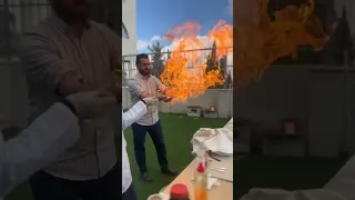 لا تلعب بالنار  إلا إذا كنت دارس  كيمياء دندنها