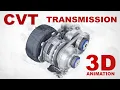 CVT Transmission how does it work 3d animation