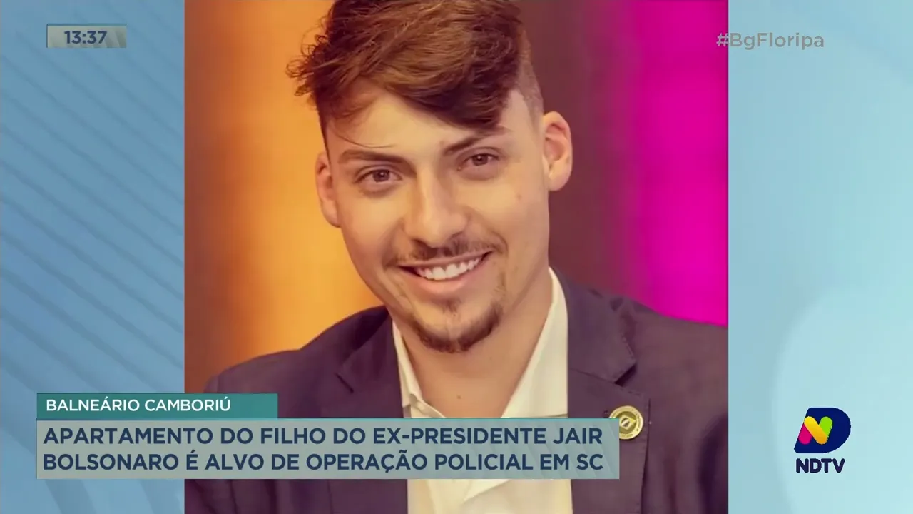 Apartamento do filho do ex-presidente Jair Bolsonaro é alvo de operação policial em SC