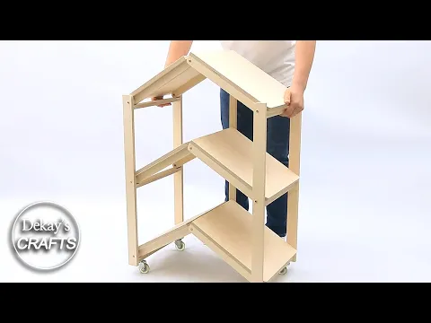 Download MP3 [Woodworking] Folding shelf / table & trolley cart / mechanism / diy ideas