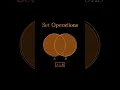 Set operations union intersection