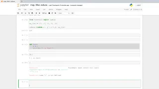 11 Map Filter Reduce Functions and Scope of variables - Python for Data Science