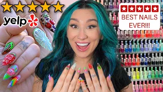Reviewing THE BEST 5 Star NAIL Salon BEST NAILS EVER