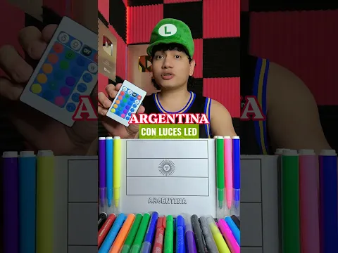PINTANDO LA BANDERA DE ARGENTINA CON LUCES LED