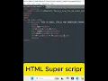 HTML CSS Tutorials Beginner To Pro 20 - Superscript tag