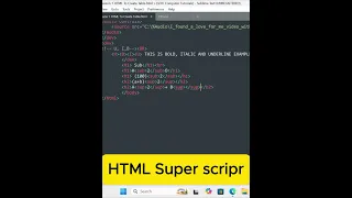 HTML CSS Tutorials Beginner To Pro 20 - Superscript tag