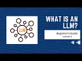 LLM Tutorial for Beginners Lecture 1 What is a Large Language Model Python AI