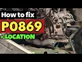 P0869 P0869 Transmission Fluid Pressure High code p0869 p0869 obd2 dtc p0869