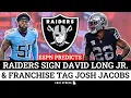 Raiders Sign David Long Jr Franchise Tag Josh Jacobs In ESPN 2023 NFL Free Agency Predictions