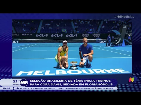 Seleção Brasileira de Tênis inicia treinos para ‘Copa Davis’, sediada em Florianópolis