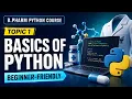 1 1 Basics of Python for B Pharm Students Algorithms Features Applications Jupyter Notebook