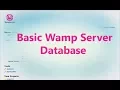 Basic Wamp Server Add Delete table and Database insert value into the table