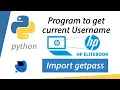 Python program to get the current username