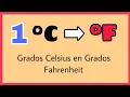 Cuantos Grados Fahrenheit hay en Un Grado Celsius C F