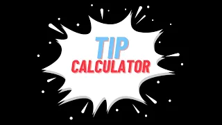 Python Tip Calculator GUI Tutorial with Tkinter