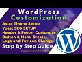 WordPress Astra Theme Customization Bangla Tutorial For Beginners 2022